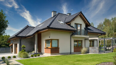 Dom w sansewieriach z dachówką TITANIA marki CREATON według projektu ARCHON+ Nasz Dekarz