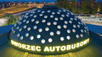 Dworzec Autobusowy w Kielcach świetliki Fakro NaszDekarz