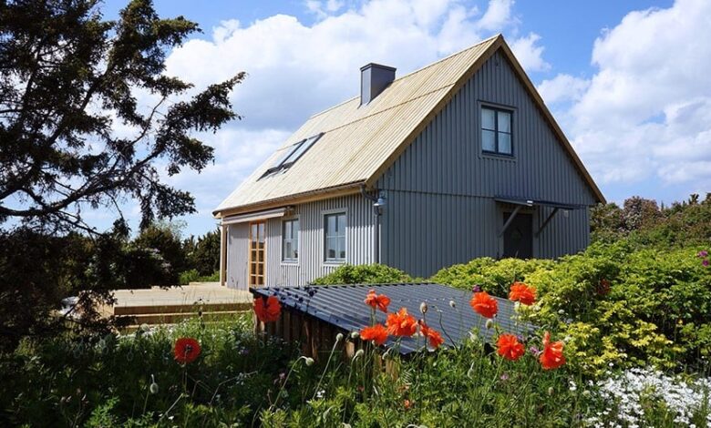 dach na szwedzkiej wyspie Nasz Dekarz