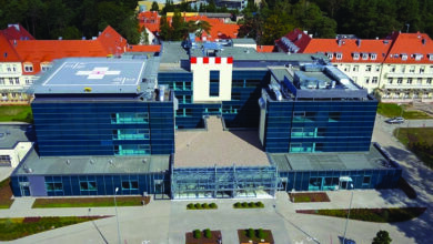 Dach płaski Szpital w Szczecinie