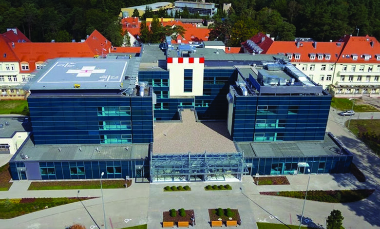 Dach płaski Szpital w Szczecinie