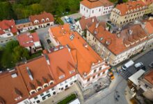 Kamienica Oleśnickich w Sandomierzu z nowym dachem
