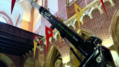 żurawie dekarskie Dźwigi Kościan Böcker AHK 36 e Plus